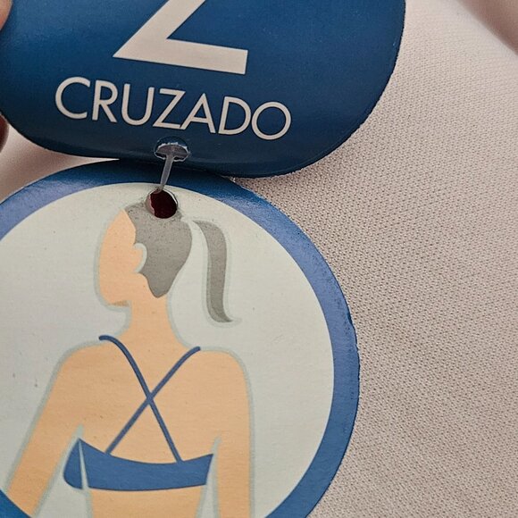 Enfasis Swimweare Bikini Set multway Red Blue Floral, top size 105B, bottom 4 - Picture 7 of 10